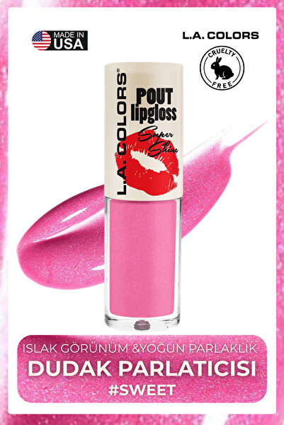 L.A Colors Pout Shiny Lipgloss - Islak Görünümlü Yoğun Parlaklık Veren Dudak ...