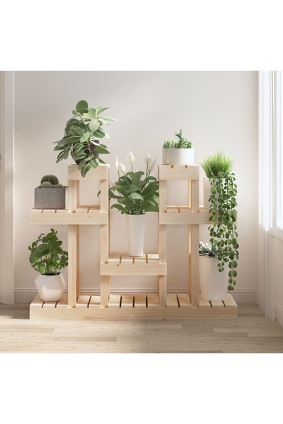 Concept Suport pentru plante, 104,5x25x77,5 cm, lemn masiv de pin