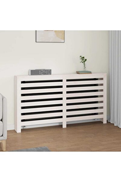 Concept Mască pentru calorifer, alb, 153x19x84 cm, lemn masiv de pin