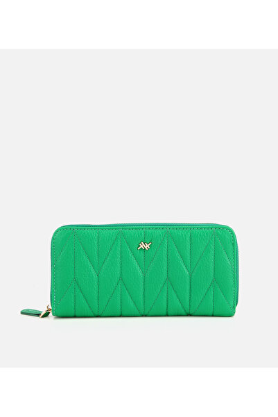 Hotiç Kadın Deri Yeşil Cüzdan