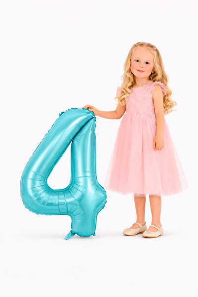 Yusuf Dirik YD Party Supplies بالون فويلو على شكل رقم 4 مقاس 76 سم 34 بوصة