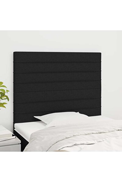 Concept Tăblii de pat, 2 buc, negru, 80x5x78/88 cm, textil