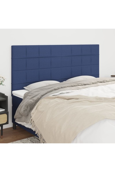 Concept Tăblii de pat, 4 buc, albastru, 80x5x78/88 cm, textil