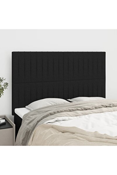 Concept Tăblii de pat, 4 buc, negru, 72x5x78/88 cm, textil