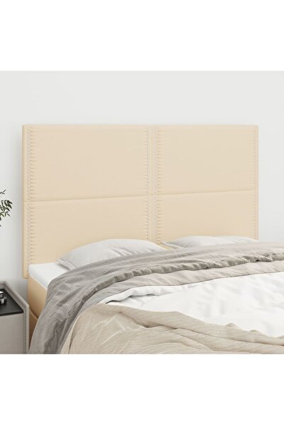 Concept Tăblii de pat, 4 buc, crem, 72x5x78/88 cm, textil