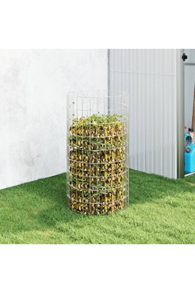 Concept Compostor de grădină, Ø50x100 cm, oțel galvanizat