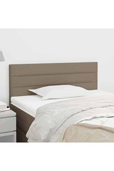 Concept Tăblie de pat, gri taupe, 80x5x78/88 cm, textil