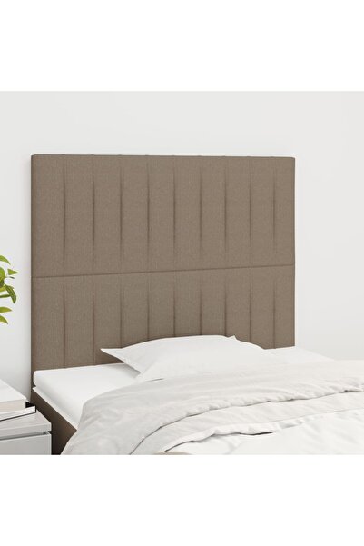 Concept Tăblii de pat, 2 buc, gri taupe, 90x5x78/88 cm, textil