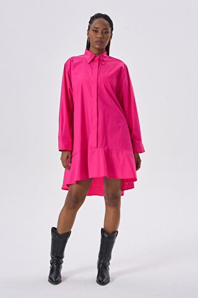 HANIQA Cotton Piece Flared Tunic Dress