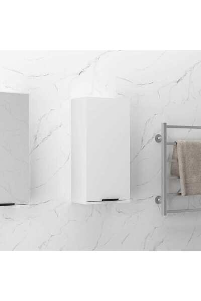 Concept Επιτοίχιο ντουλάπι μπάνιου, λευκό, 32x20x67 εκ.