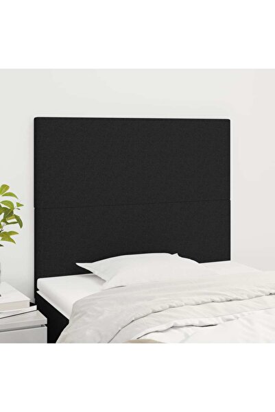 Concept Tăblii de pat, 2 buc, negru, 80x5x78/88 cm, textil