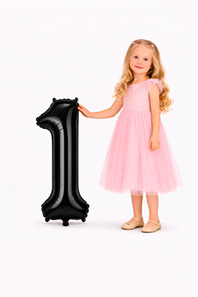 Yusuf Dirik YD Party Supplies بالون فويلو على شكل رقم 1 مقاس 76 سم 34 بوصة