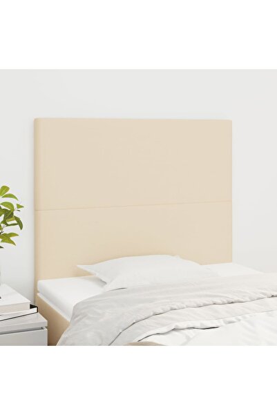 Concept Tăblii de pat, 2 buc, crem, 90x5x78/88 cm, textil