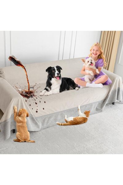 OEM Pokrowiec na sofę dla psa Loiion 385x230 cm wodoodporny antypoślizgowy