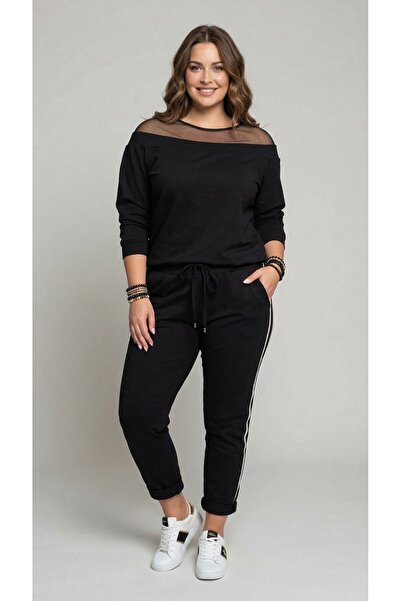 Meddesa Casual black tracksuit