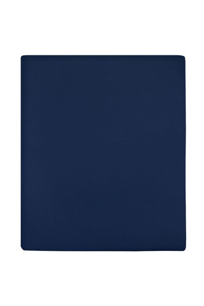 Concept Fitted Bed Sheet with Stretchy, navy blue, 90x200 cm, Cotton