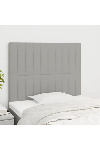 Concept Κομοδίνα, 2 τεμ., ανοιχτό γκρι, 90x5x78/88 cm, ύφασμα