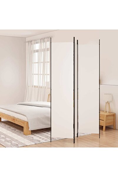 Concept Paravan de cameră cu 3 panouri, alb, 150x220 cm, textil