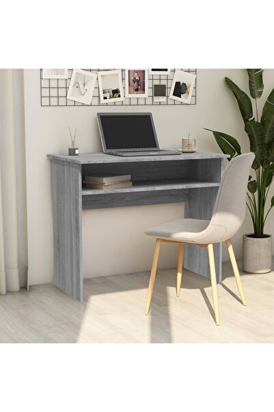 Concept Birou, gri sonoma, 90x50x74 cm, lemn prelucrat