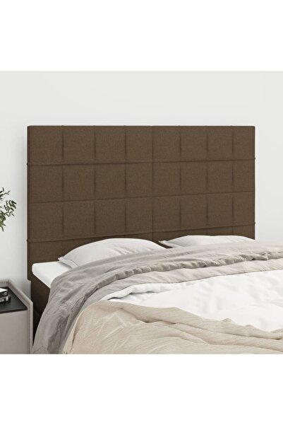 Concept Κομοδίνα, 4 τεμάχια, σκούρο καφέ, 72x5x78/88 cm, ύφασμα