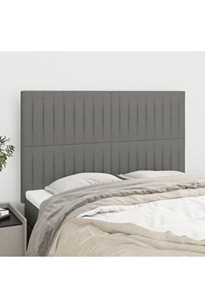 Concept Κομοδίνα, 4 τεμάχια, σκούρο γκρι, 72x5x78/88 cm, ύφασμα