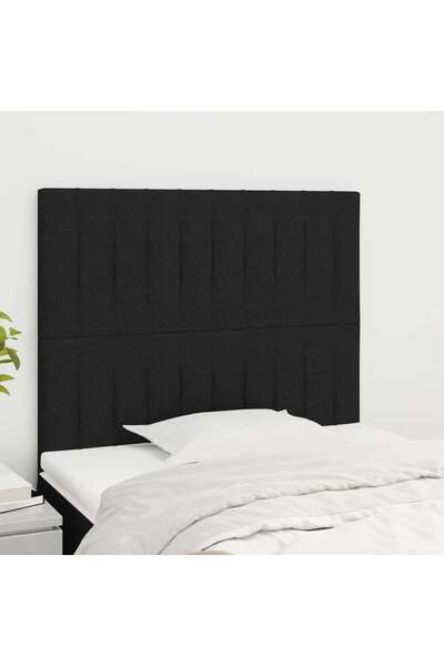 Concept Κομοδίνα, 2 τεμ., μαύρο, 90x5x78/88 cm, ύφασμα