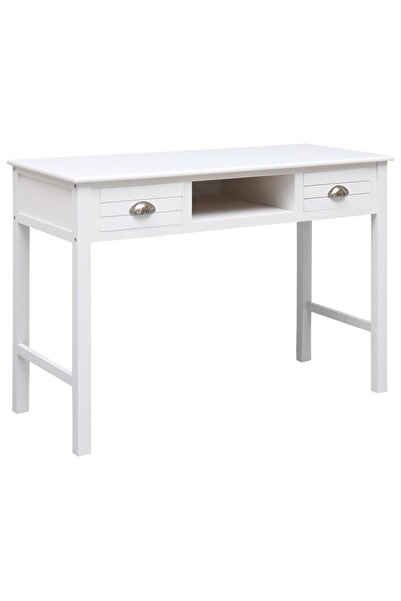 Concept Γραφείο, λευκό, 108x45x76 cm, μασίφ ξύλο παουλόβνιας