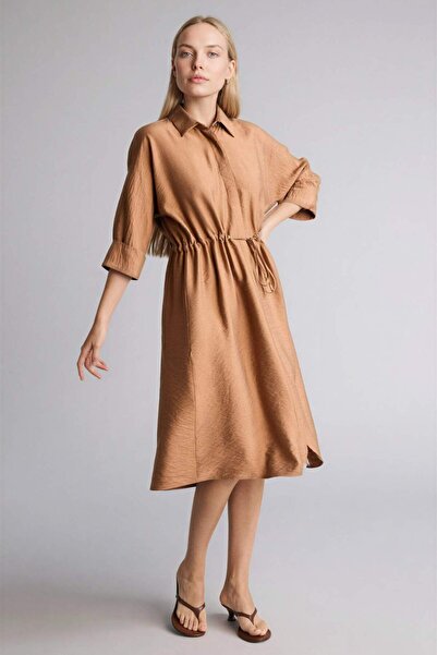 DeFacto Regular Fit Shirt Collar Half Sleeve Dress H0072Ax26Sp