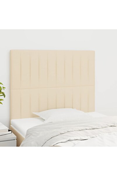 Concept Κομοδίνα, 2 τεμ., κρεμ, 80x5x78/88 cm, ύφασμα