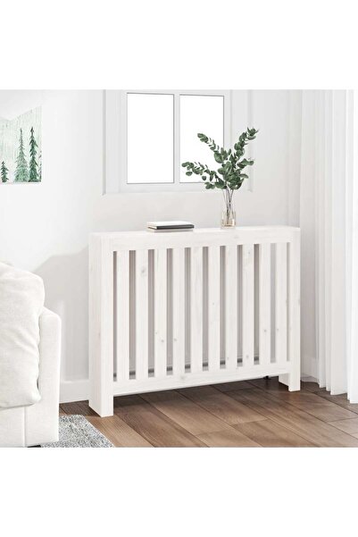 Concept Mască pentru calorifer, alb, 108,5x19x84 cm, lemn masiv de pin