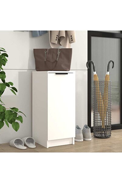 Concept Pantofar, alb, 30x35x70 cm, lemn compozit