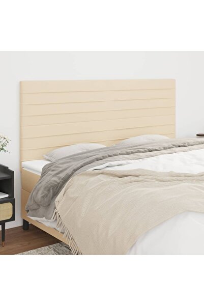 Concept Tăblii de pat, 4 buc, crem, 80x5x78/88 cm, textil