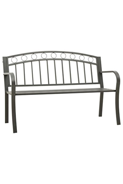 Concept Παγκάκι κήπου, γκρι, 120 cm, ατσάλι