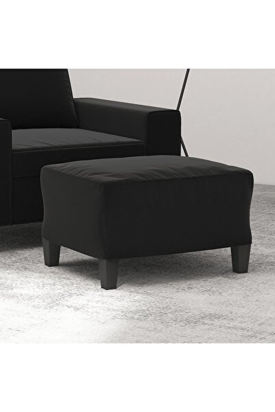 Concept Taburet, negru, 60x50x41 cm, microfibră