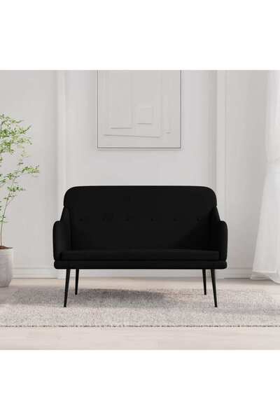 Concept Bancă, negru, 110x76x80 cm, textil