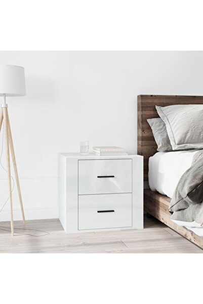 Concept Noptieră, alb extralucios, 50x39x47 cm