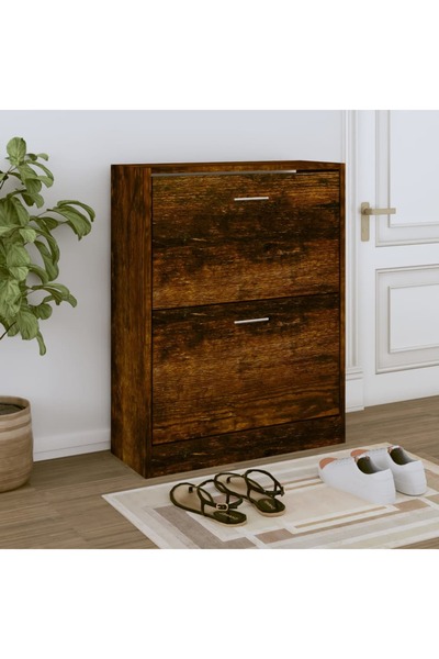 Concept Pantofar, stejar fumuriu, 63x24x81 cm, lemn compozit