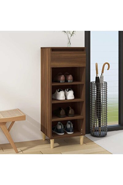 Concept Ράφι παπουτσιών, καφέ δρυς, 40x36x105 cm, επεξεργασμένο ξύλο