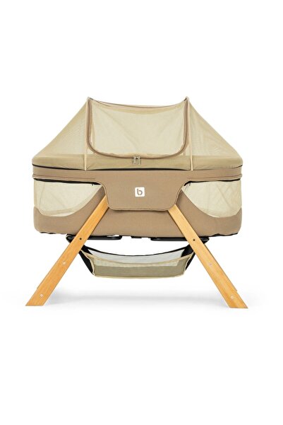 QUARD Anne Yanı Katlanır Sallanır Fileli Ahşap Beşik