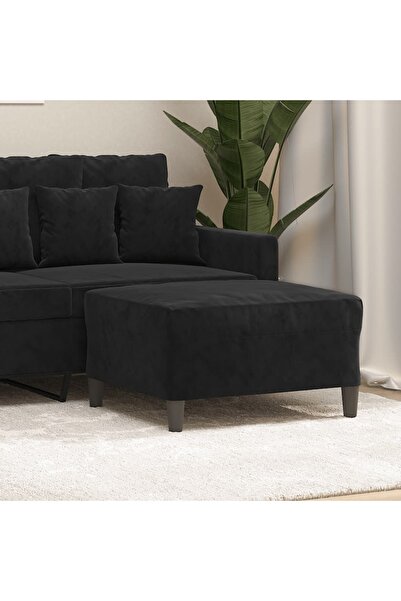 Concept Taburet, negru, 70x55x41 cm, catifea