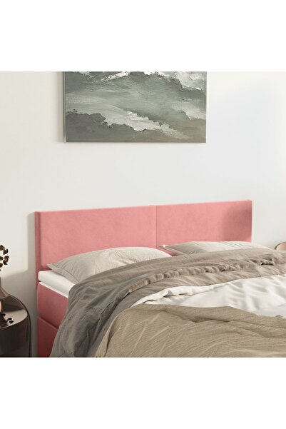 Concept Κομοδίνα, 2 τεμ., ροζ, 72x5x78/88 cm, Βελούδο