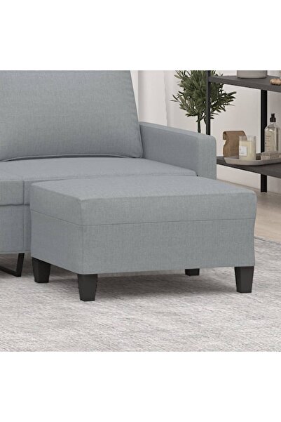 Concept Taburet, gri deschis, 70x55x41 cm, material textil
