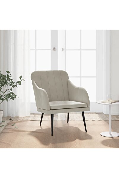 Concept Armchair, light gray, 63x76x80 cm, Velvet