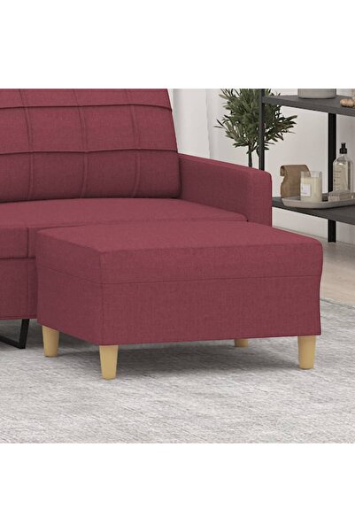 Concept Taburet, roșu vin, 70x55x41 cm, material textil