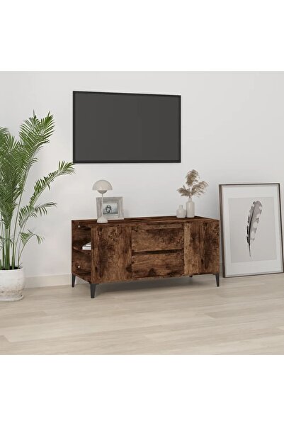 Concept Comodă TV, stejar fumuriu, 102x44,5x50 cm, lemn prelucrat
