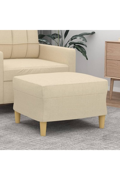 Concept Taburet, crem, 60x50x41 cm, material textil