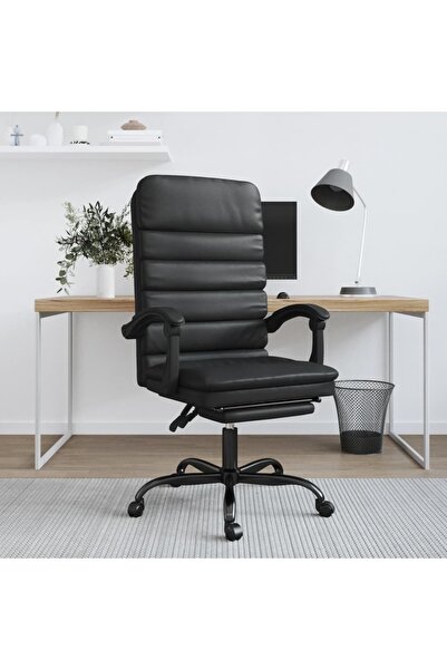 Concept Ανακλινόμενη καρέκλα γραφείου με δυνατότητα μασάζ, μαύρη, οικολογικό ...