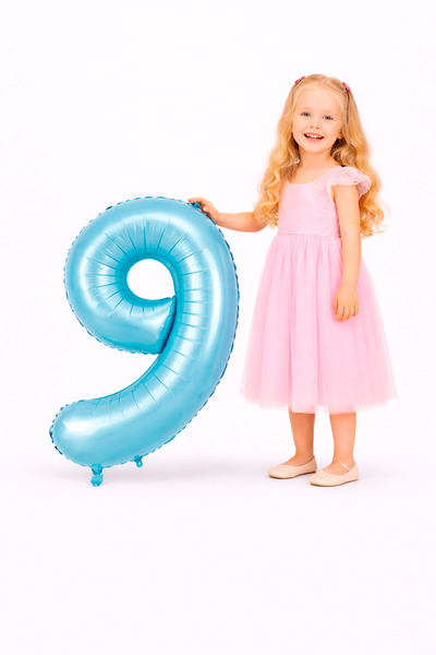 Yusuf Dirik YD Party Supplies بالون فويلو على شكل رقم 9 مقاس 76 سم 34 بوصة