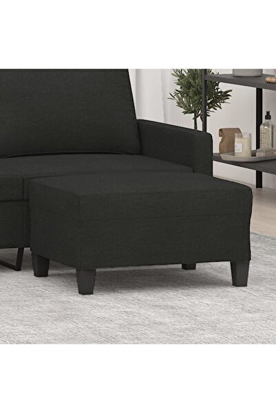 Concept Taburet, negru, 70x55x41 cm, material textil