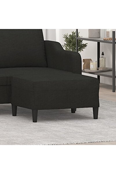 Concept Taburet, negru, 70x55x41 cm, material textil